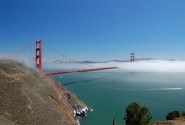 Nebel über der Golden Gate Bridge in San Francisco (Tag 11-13)